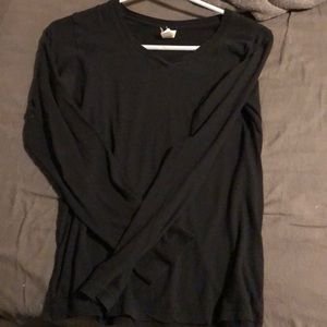 Black long sleeved top